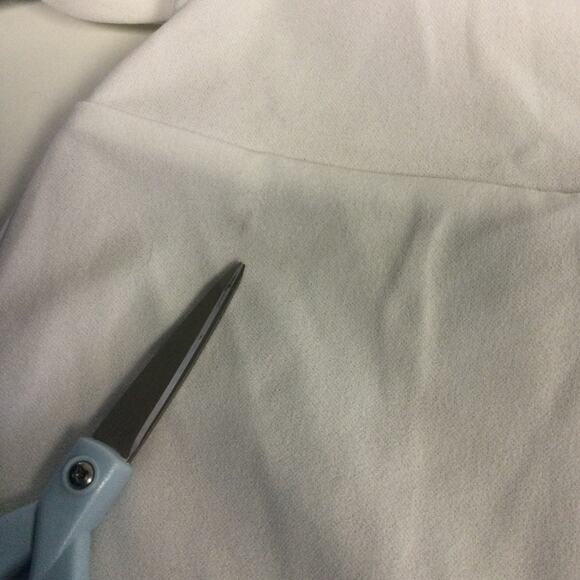 LULU'S M Thinking Out Loud White Backless Criss Cross Wide Leg Jumpsuit b101 - Picture 12 of 15